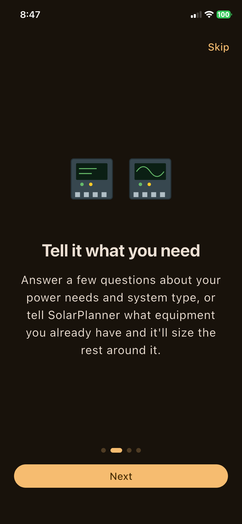 Tell it what you need — Setup Input