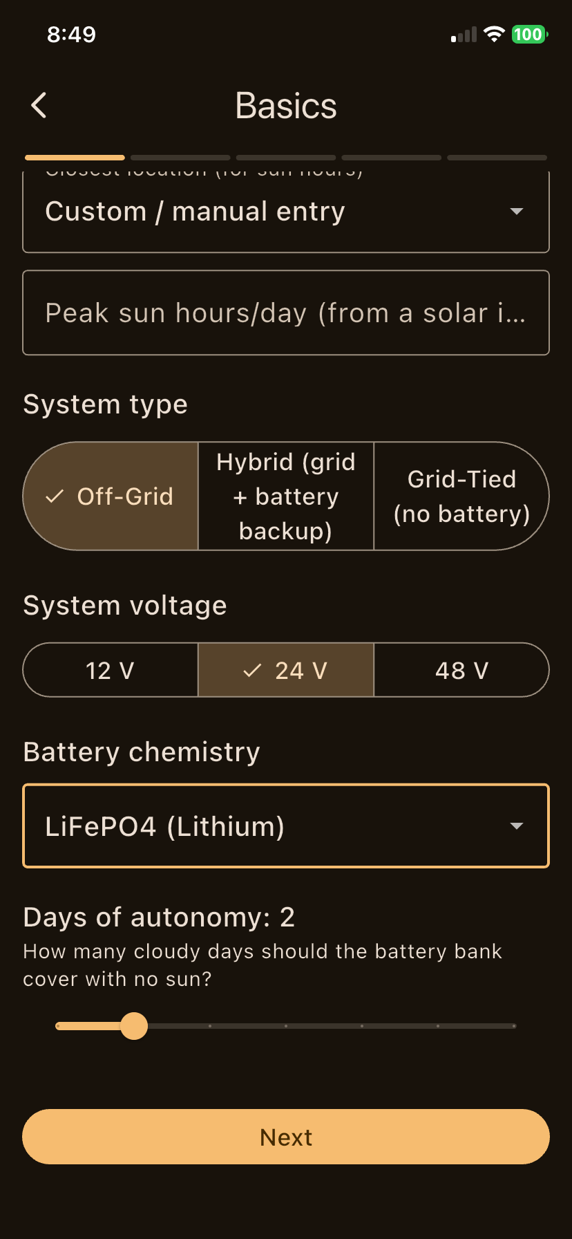 Days of Autonomy Slider